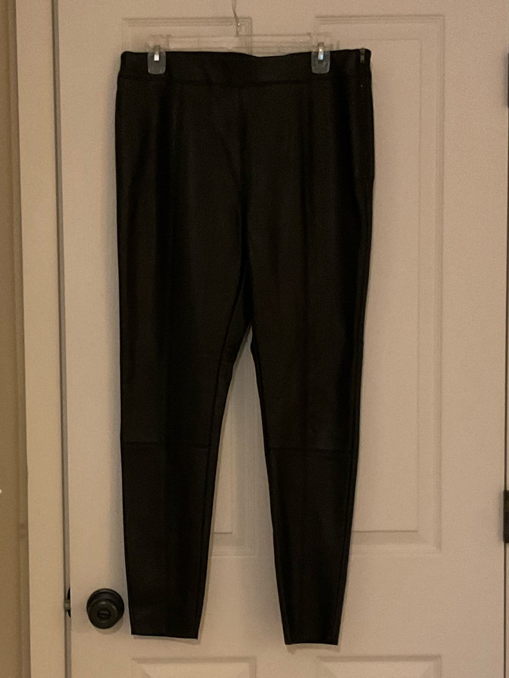 Topshop Black Faux Leather Leggings